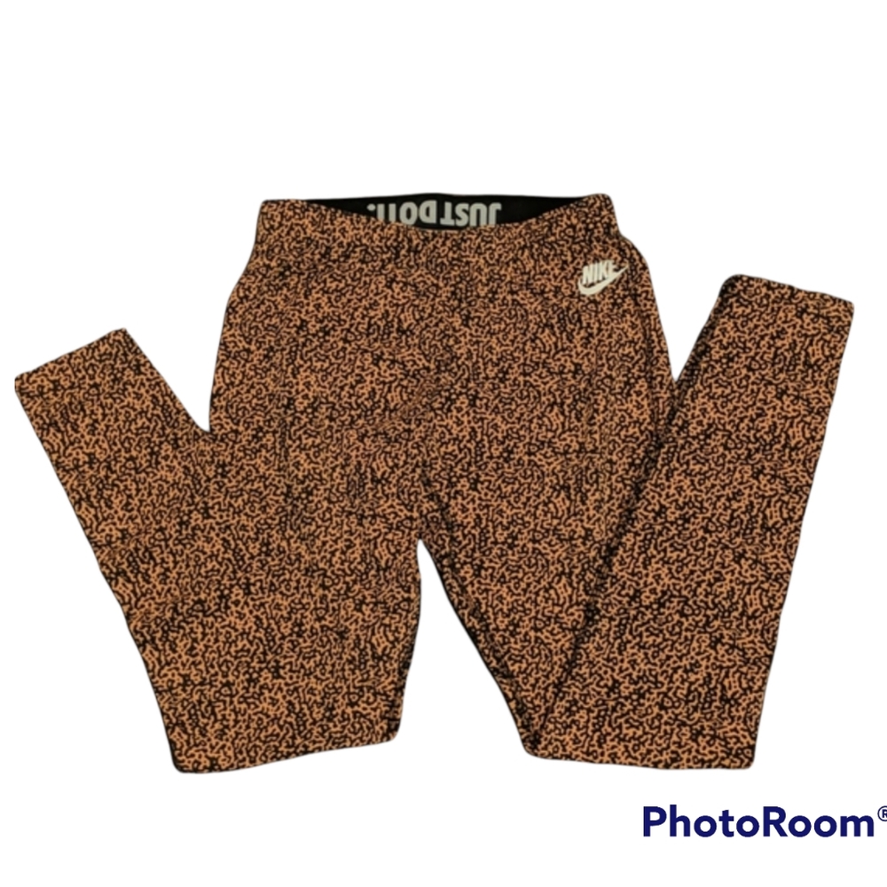 Nike Full Length Pink and Black Leggings Small